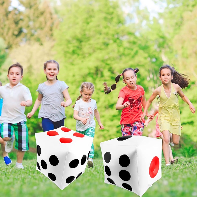 Restroma 8 Pack 14 Inch Jumbo Inflatable Dice Large Blow Up Dices Giant Dice Toys for Indoor Outdoor Broad Game Party Favors - Image 3